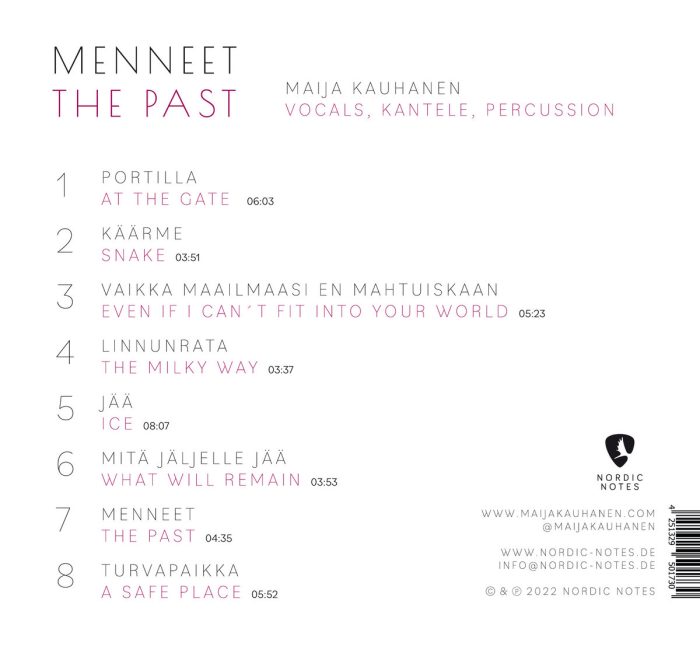 Maija Kauhanen: Menneet - The Past CD - Image 2